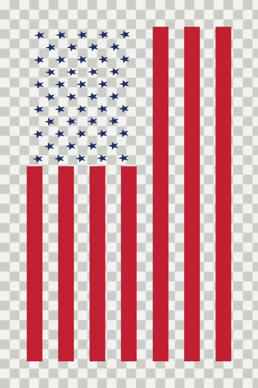 Flag Graphic Illustration Of A Featuring Stars stripes black transparency and detail preview thumbnail