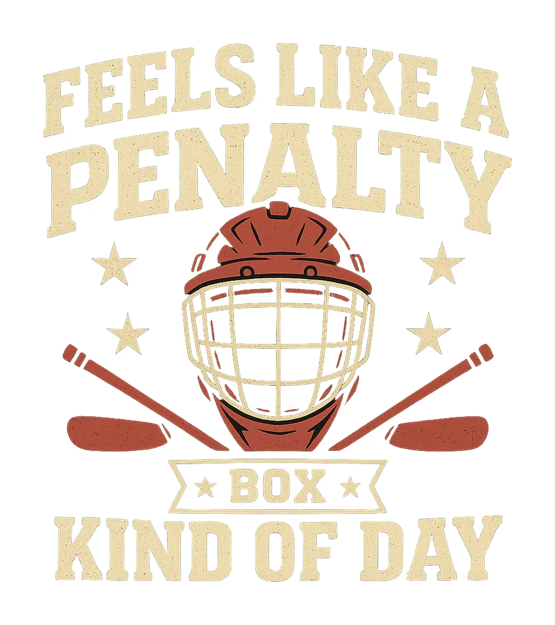 Hockey Goalie Helmet Sports Design With Sticks stars