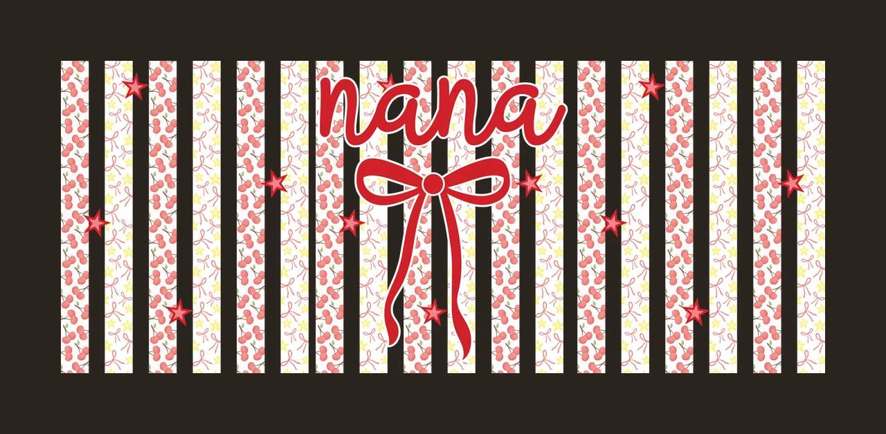 Can Glass Wrap Striped Background With Bow Silhouette stripe contrast preview thumbnail