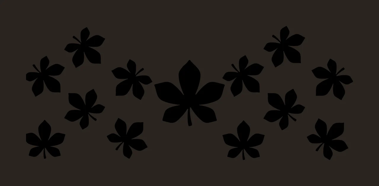 Can Glass Wrap Symmetric Leaf Silhouette Pattern Arrangement Leaves contrast preview thumbnail
