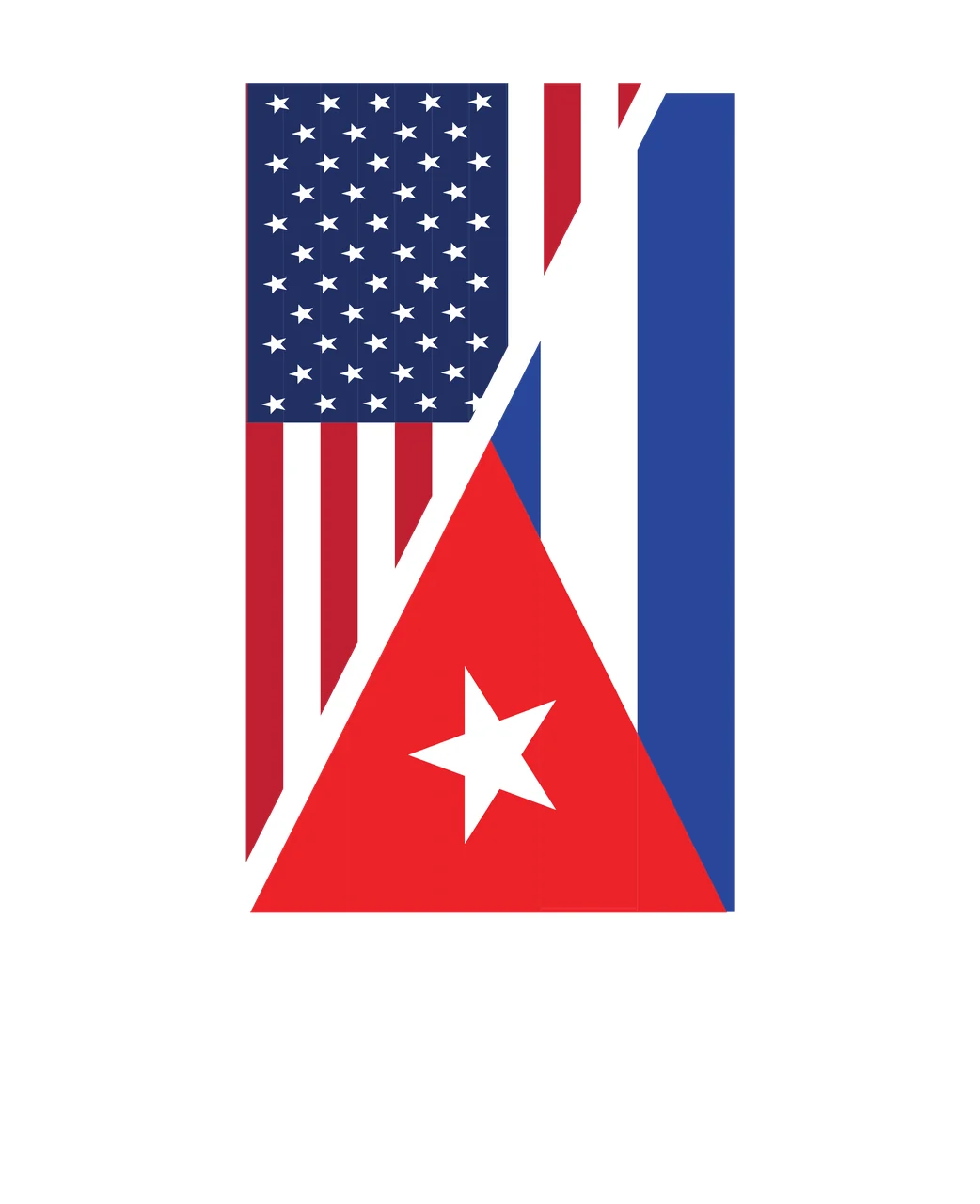 S O S Cuba Flag Emblem Design star stripes minimalist black