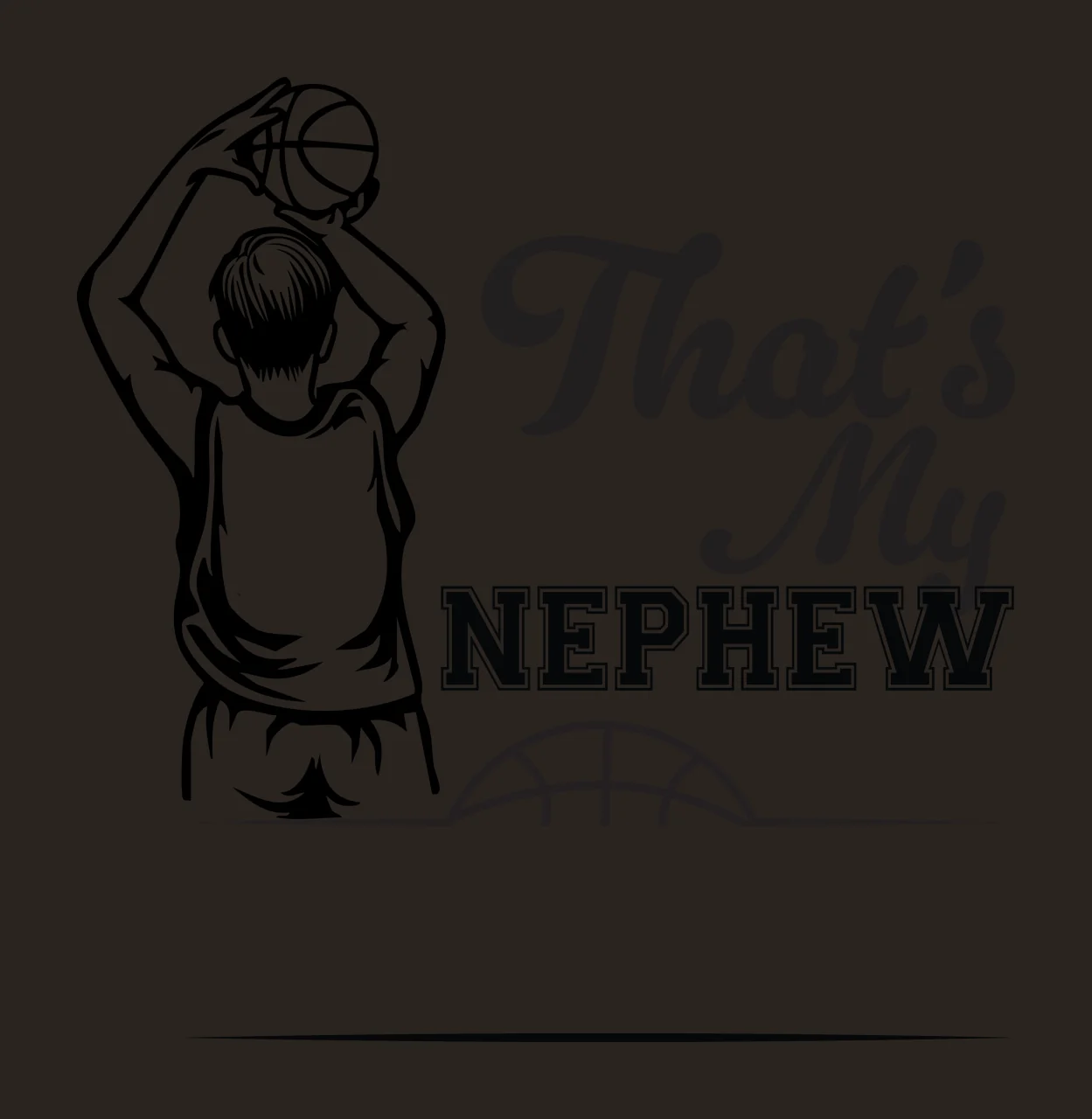 That S My Nephew Basketball Sports Graphic player shooting contrast preview thumbnail