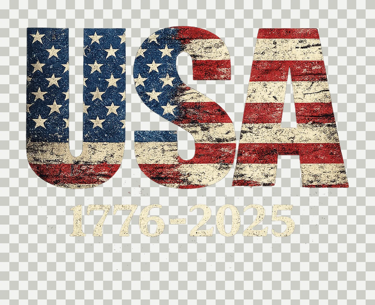 America 250th Anniversary Patriotic July 4th Shirt Design transparency and detail preview thumbnail