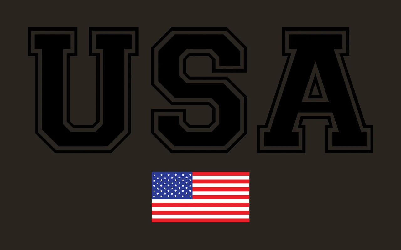 Can Glass Wrap Usa Lettering With National Flag contrast preview thumbnail