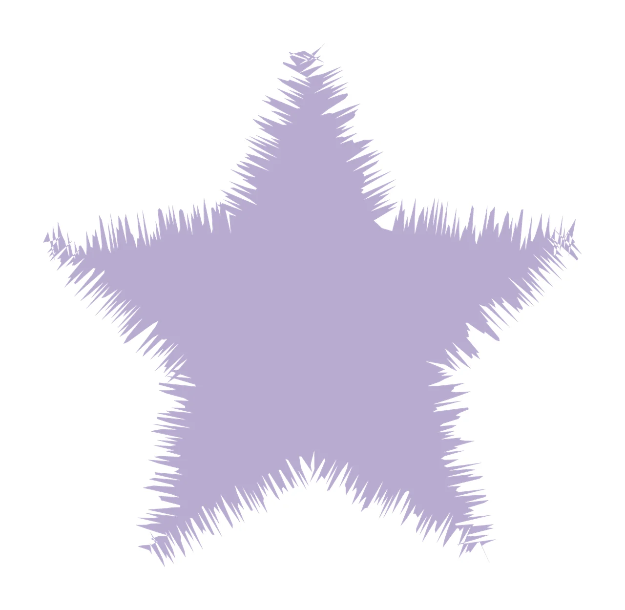Black Star With Spiked Edges white plain shape symbol 70 F16 paint