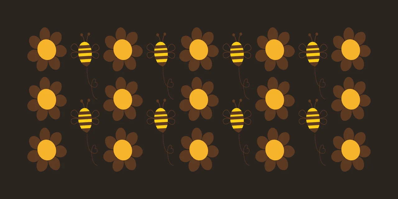 Can Glass Wrap Pattern Of Flowers And Insects flat black white contrast preview thumbnail