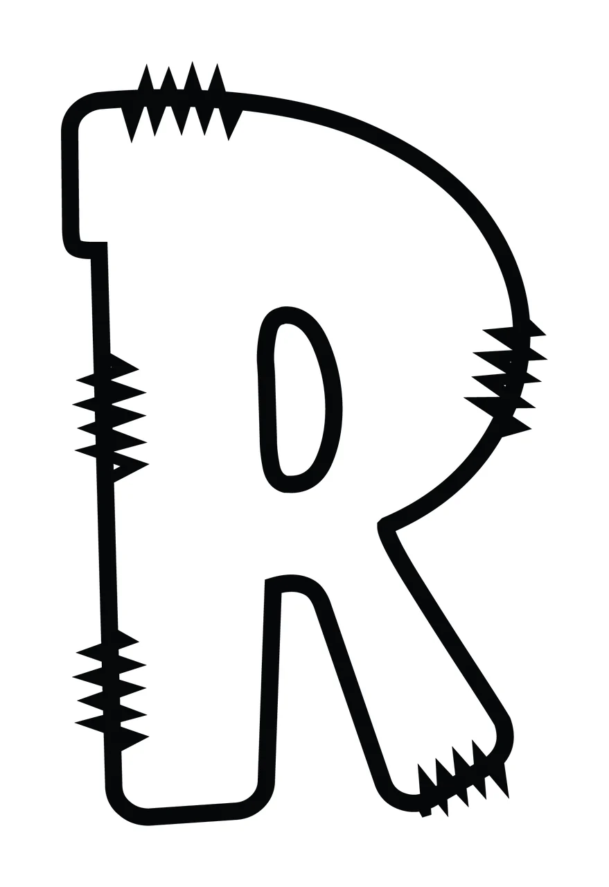 Letters Doodle Character 08 hand drawn sketch whimsical scalable
