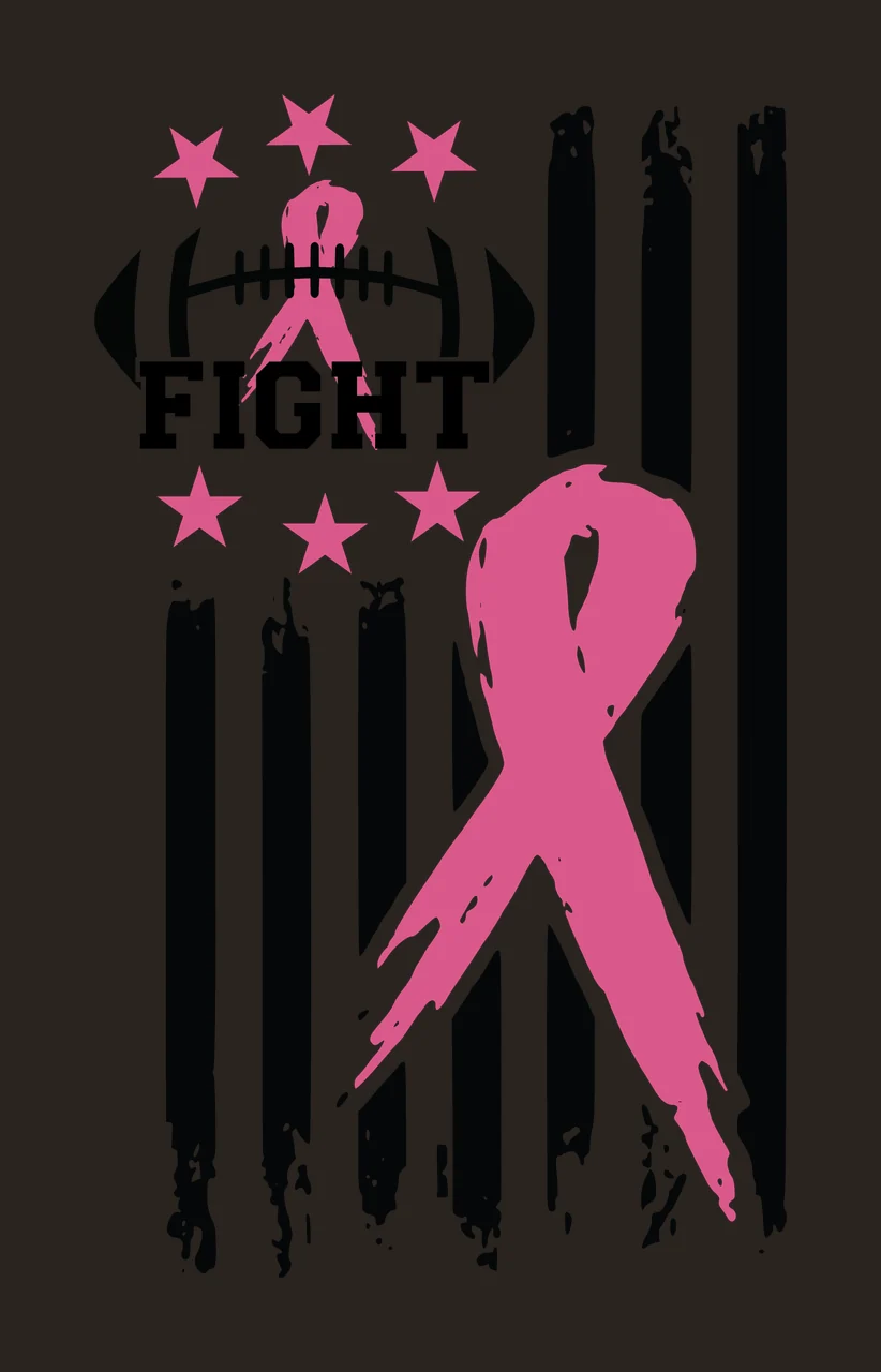 Flag Football Ribbon Graphic and Combined with stars stripes contrast preview thumbnail