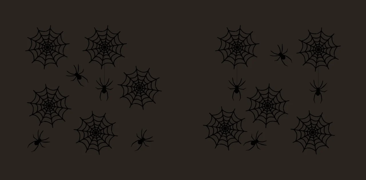 Can Glass Wrap Black Spider Web Pattern Repeating hanging white contrast preview thumbnail