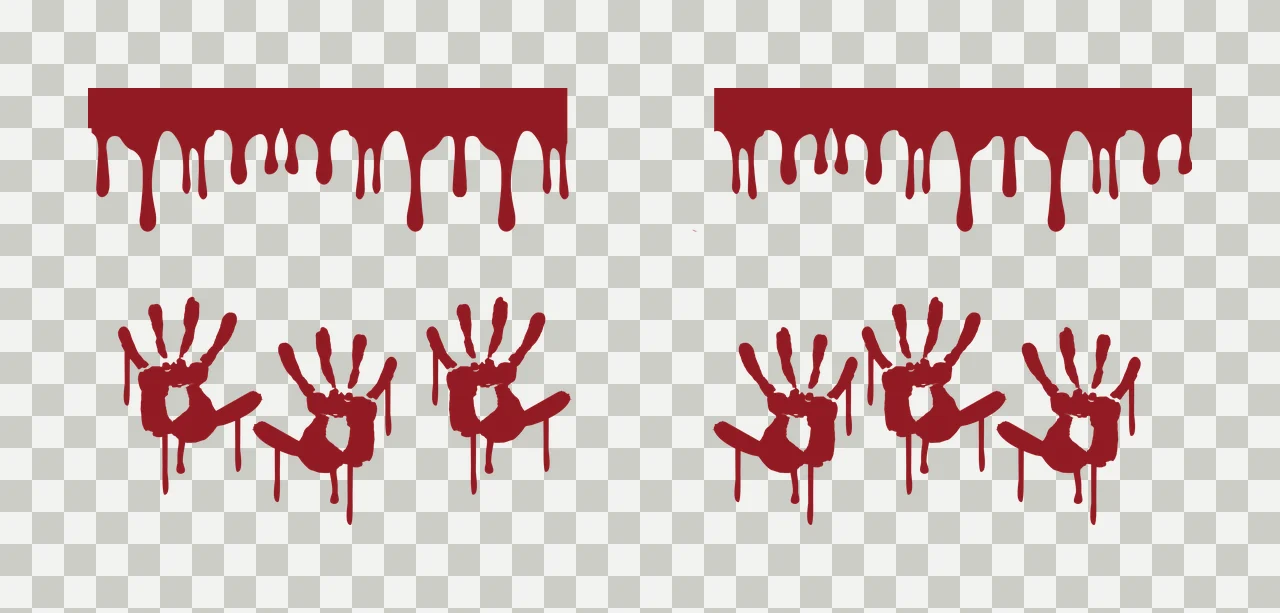 Can Glass Wrap Dripping Paint And Handprint Graphic Variation transparency and detail preview thumbnail