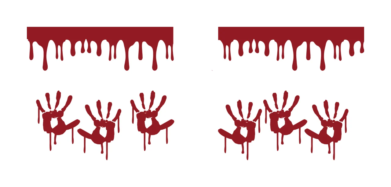 Can Glass Wrap Dripping Paint And Handprint Graphic Variation