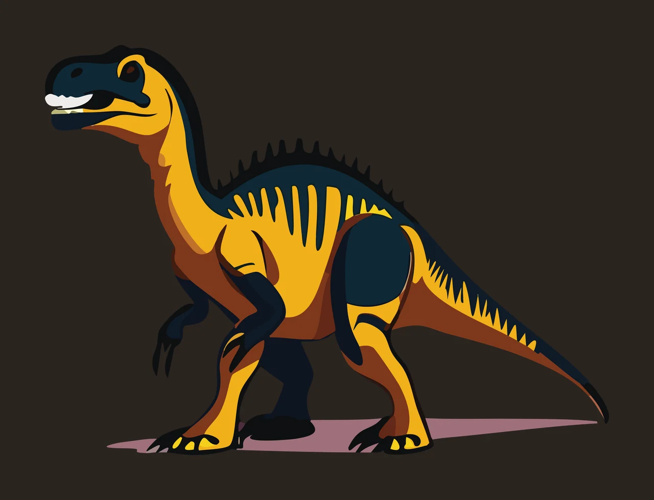 Dinosaur Black Silhouette Of Standing shadow white animal prehistoric contrast preview thumbnail