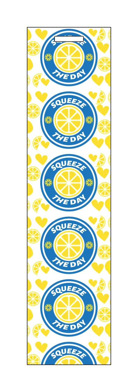 Lemon Slice And Heart Patterned Strip slices hearts pattern repeat
