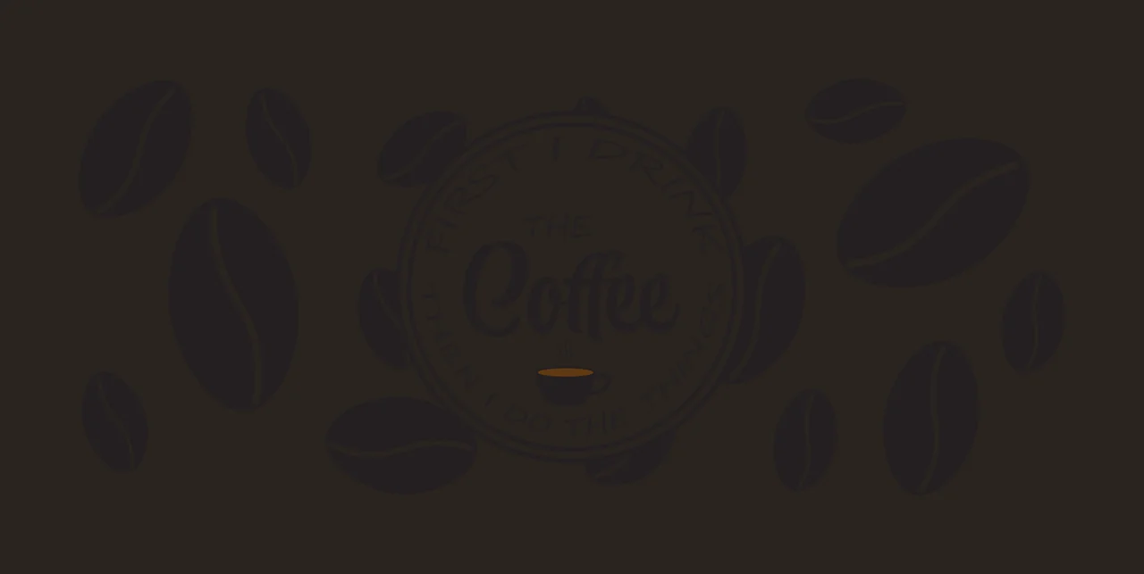Can Glass Wrap Coffee Frame with Beans and Typography Surrounding a Circular Graphic Line Art contrast preview thumbnail