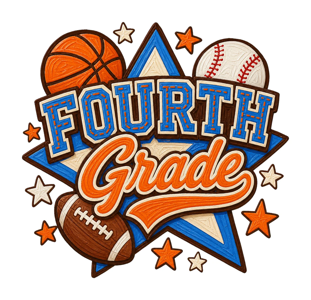 Sports Back To School Grade Football Basketball Variation E