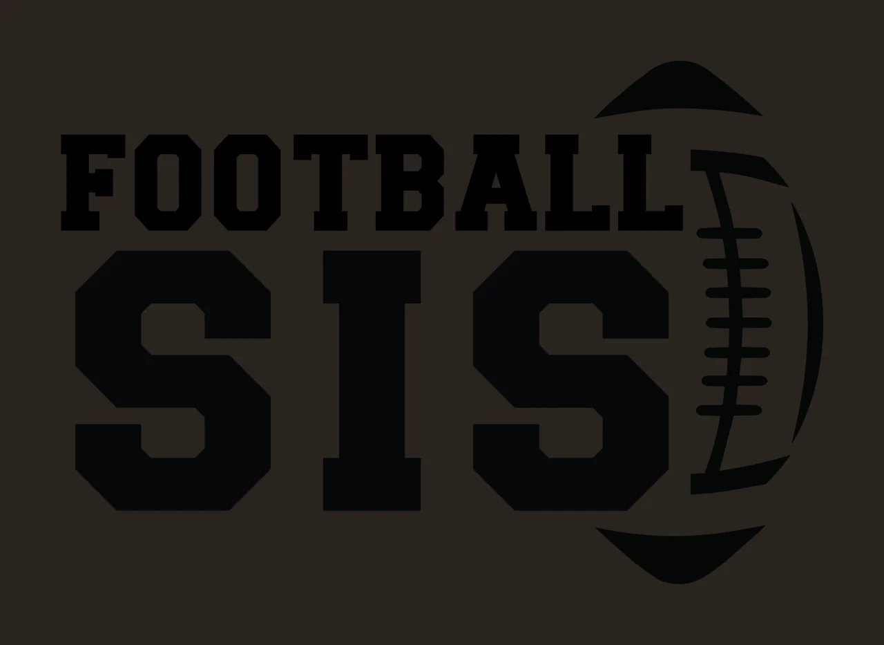 Football Sis Lettering With A Partial On Side Labeling serif text contrast preview thumbnail