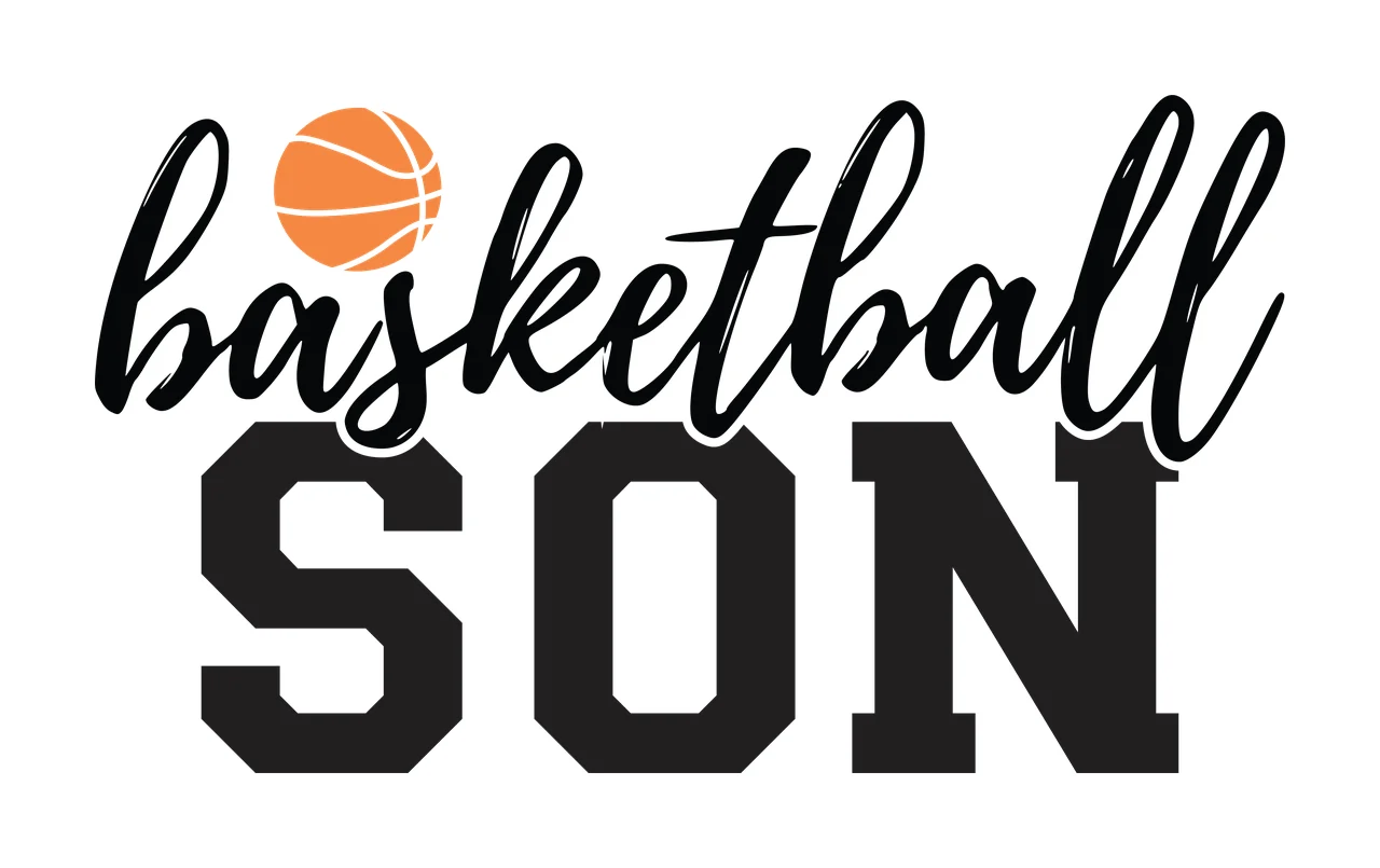 Basketball Son Black And White Graphic sport typography 1 10