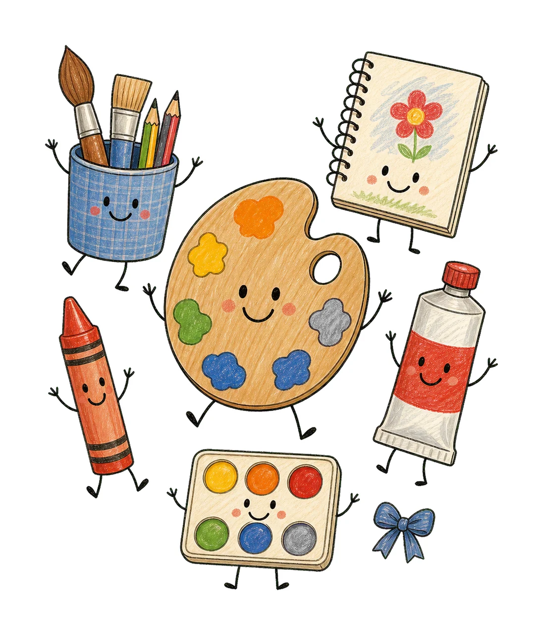 Art Teacher Doodle Art Teacher Crew Painting Variation A