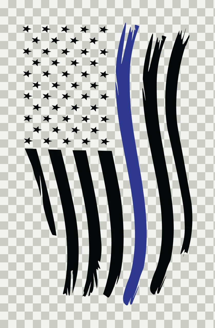 Flag Stars Of Flag Stars American With Distressed waving stripes transparency and detail preview thumbnail