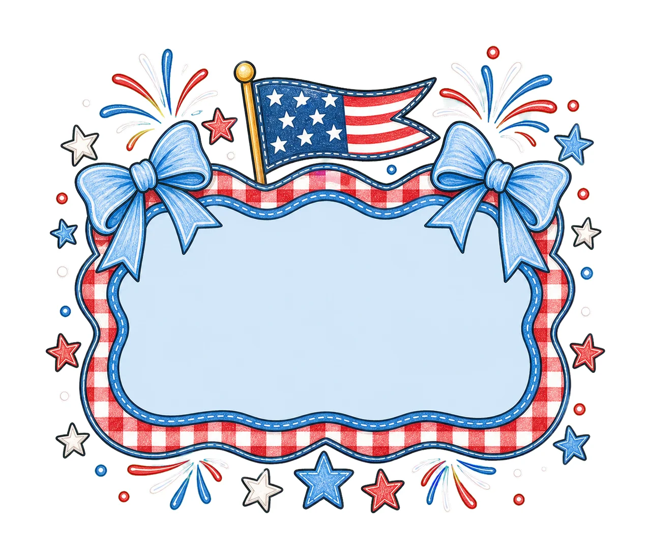 Independence Name Plate American Design Kids Variation D