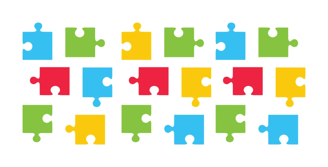 Can Glass Wrap Arrangement Of Black Puzzle Pieces plain jigsaw
