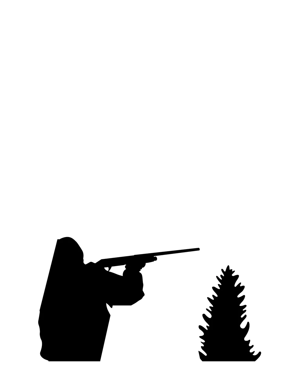 Can Glass Wrap Hunter With Rifle Silhouette