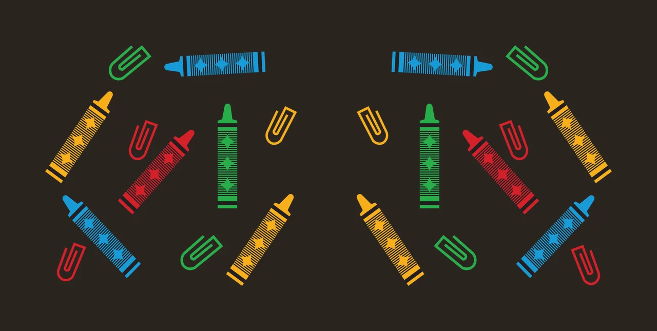 Can Glass Wrap Office Supplies Scattered Graphic Arrangement pens contrast preview thumbnail