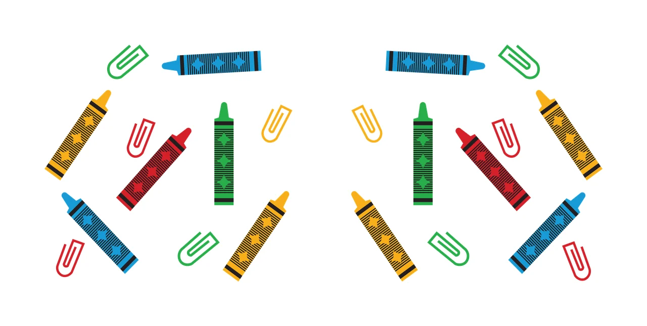 Can Glass Wrap Office Supplies Scattered Graphic Arrangement pens