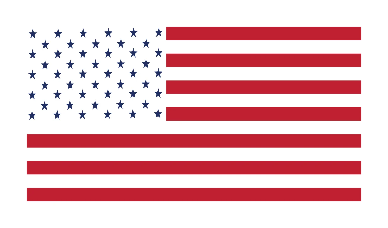 Flag Minimalist Black Silhouette Of The American Design stars