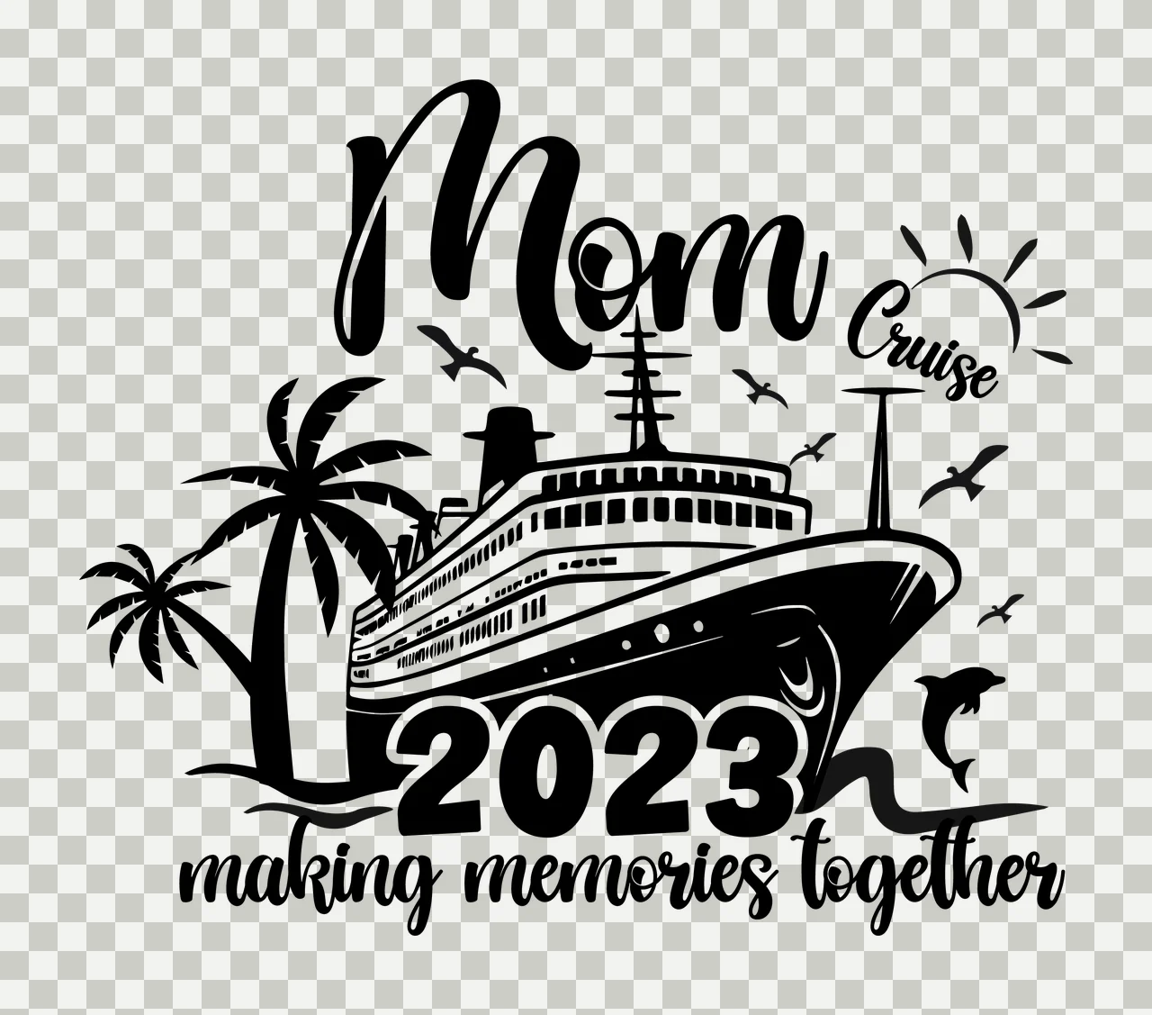 Family Illustration matching together relatives reunion Variation transparency and detail preview thumbnail
