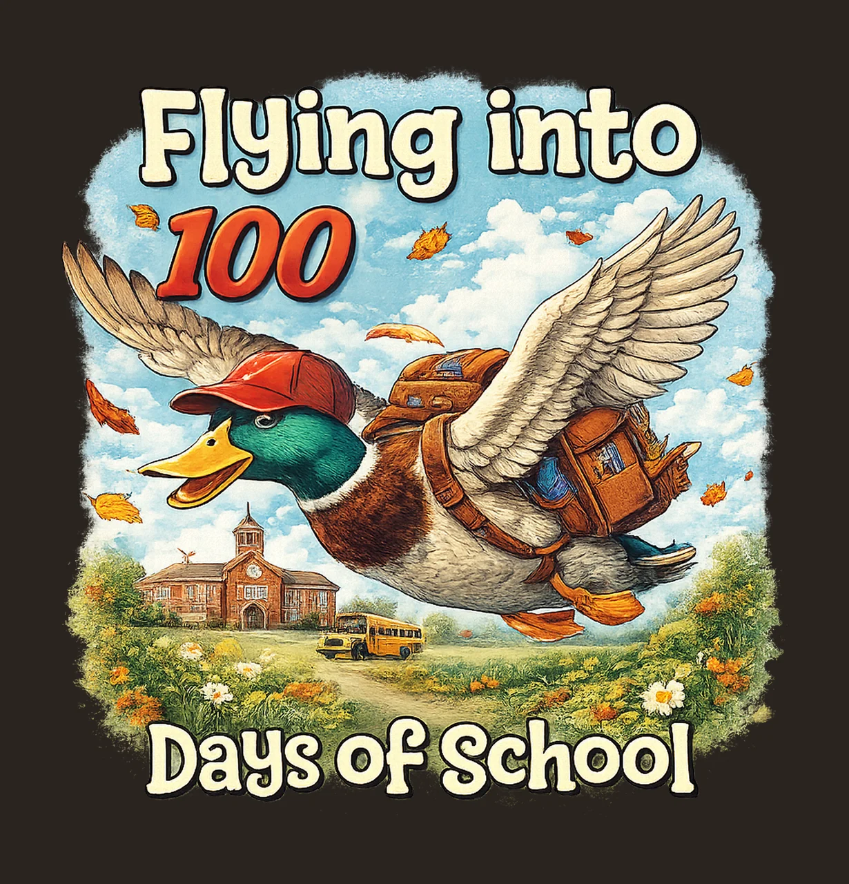 Flying Into 100 Days Of School Sweatshirt Boys School Tshirt contrast preview thumbnail