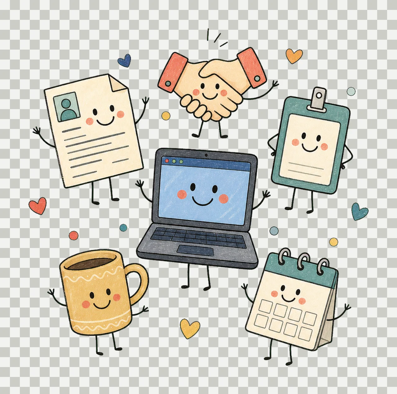 Human Resources Doodle Crew Cute HR Gift HR Variation B transparency and detail preview thumbnail