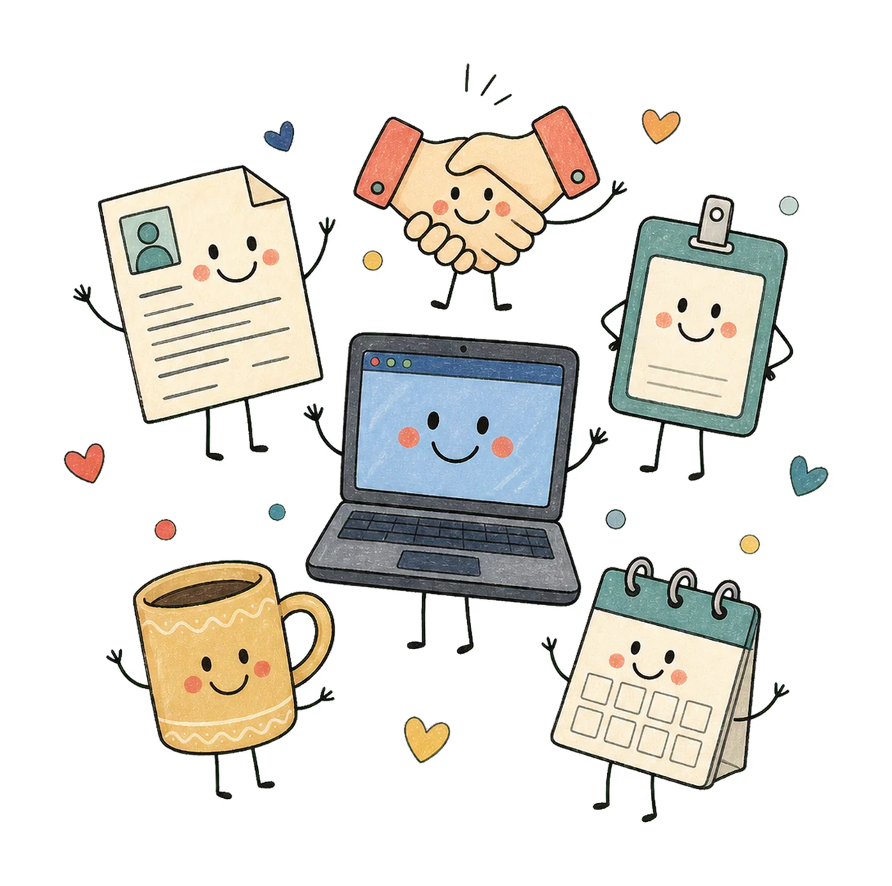 Human Resources Doodle Crew Cute HR Gift HR Variation B