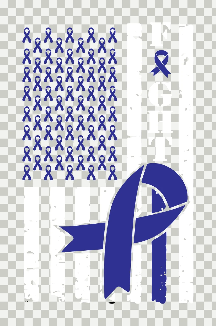 Fight Ribbon Flag With Repeating Pattern decorating stripe transparency and detail preview thumbnail