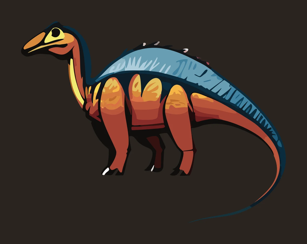 Dinosaur Skeletal Figure Line Drawing Standing skeleton Minimalist contrast preview thumbnail