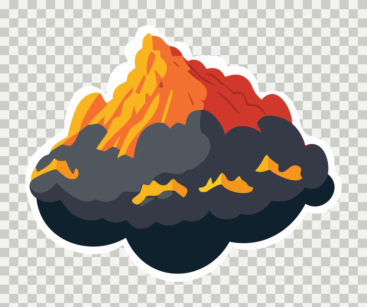 Black Silhouette Of A Cloud floating shape plain weather transparency and detail preview thumbnail