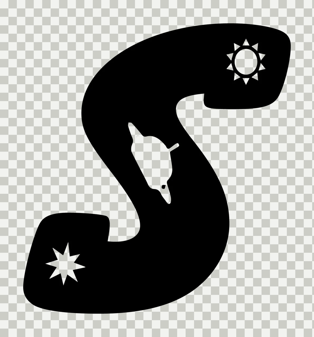 Space S Letter Decorated With Sun And Planet transparency and detail preview thumbnail