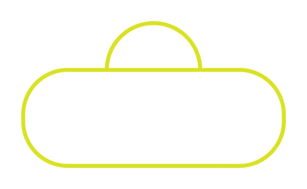 Outline Of Capsule With Arch line linear black white shape