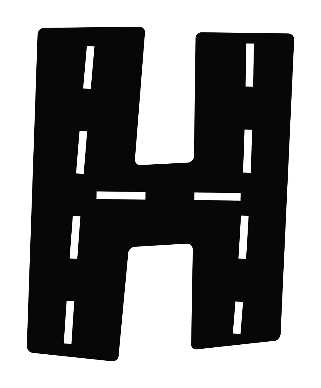 Race Track Font Character 32 racing checkered flag speedway