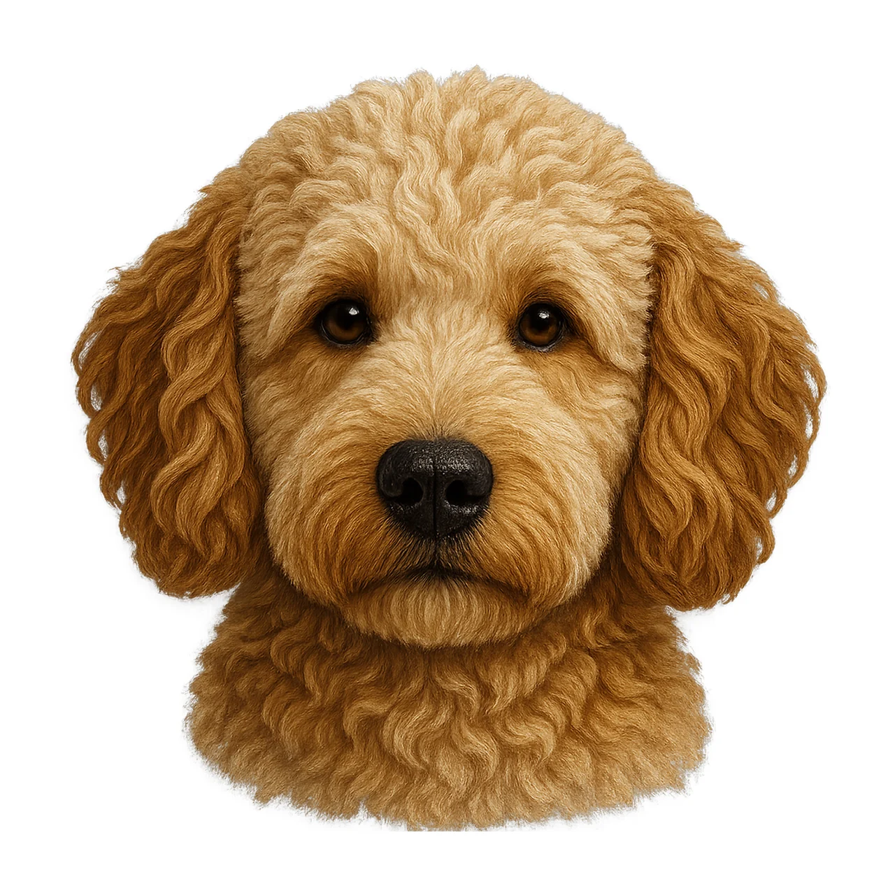 Latch Hook Yarn Crochet Golden Doodle Dog Sublimation Design