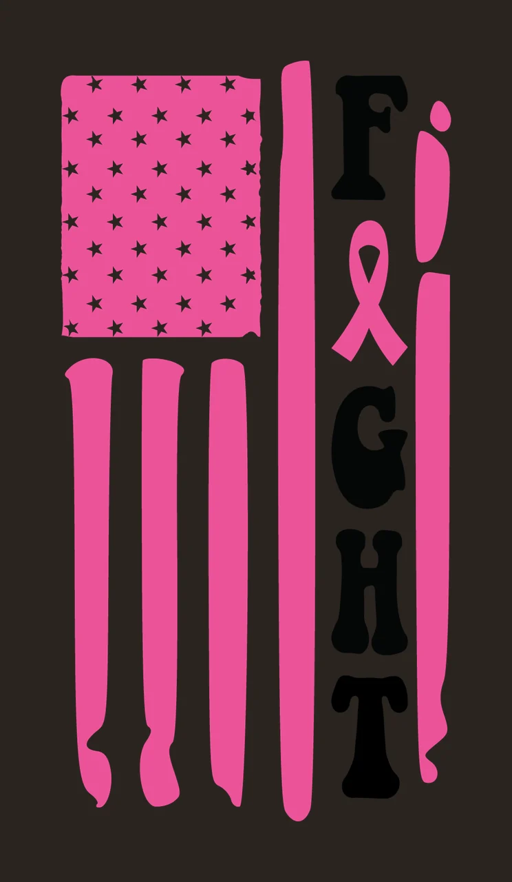 Fight Flag Ribbon Typography Graphic stars stripes lettering contrast preview thumbnail