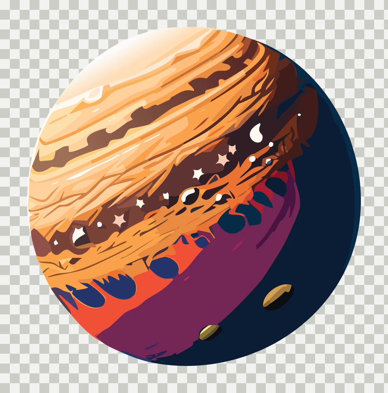 Abstract Geometric Orb With Layered Details Sphere Floating transparency and detail preview thumbnail
