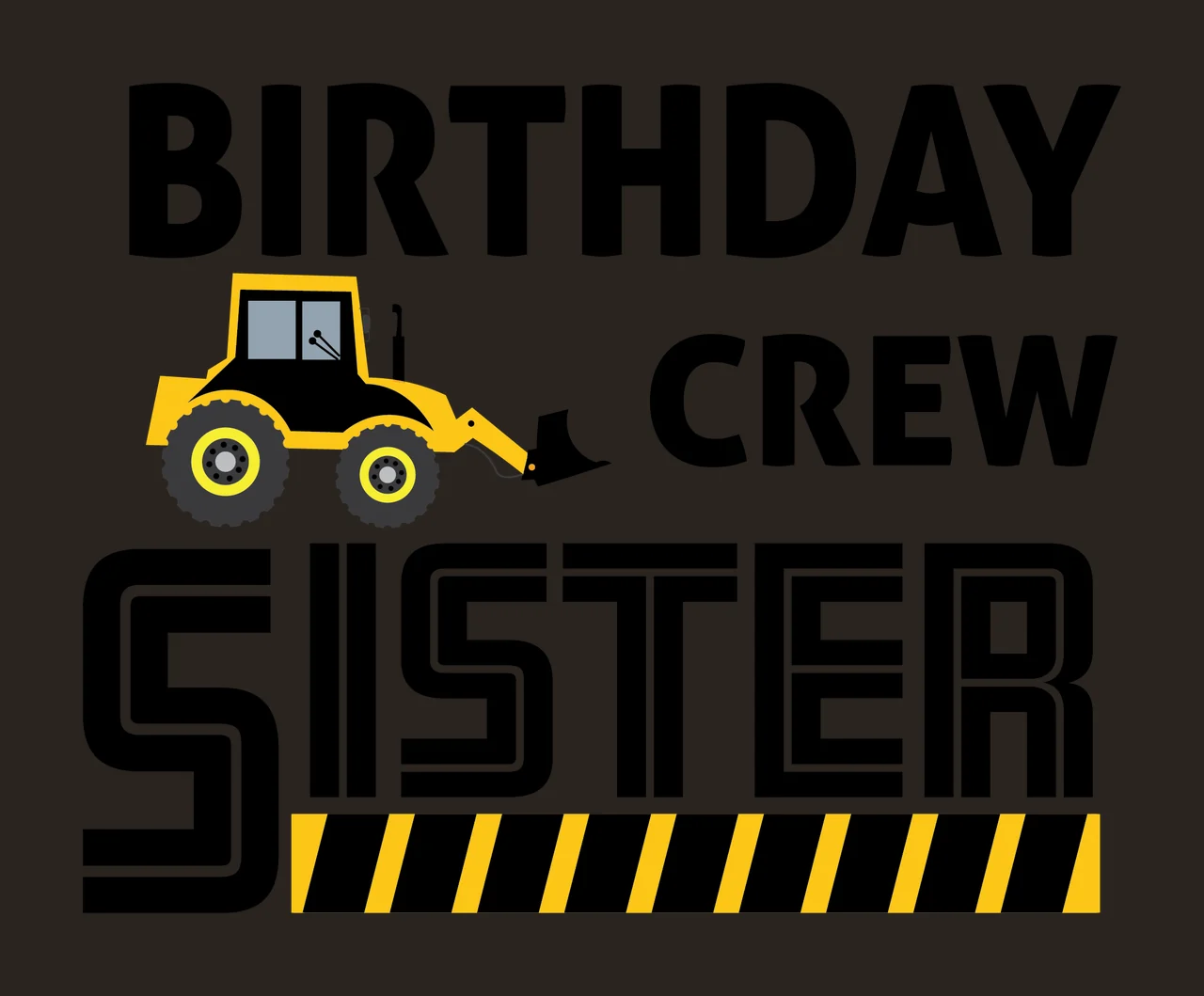Crew Tractor Silhouette number bold typography black white contrast preview thumbnail