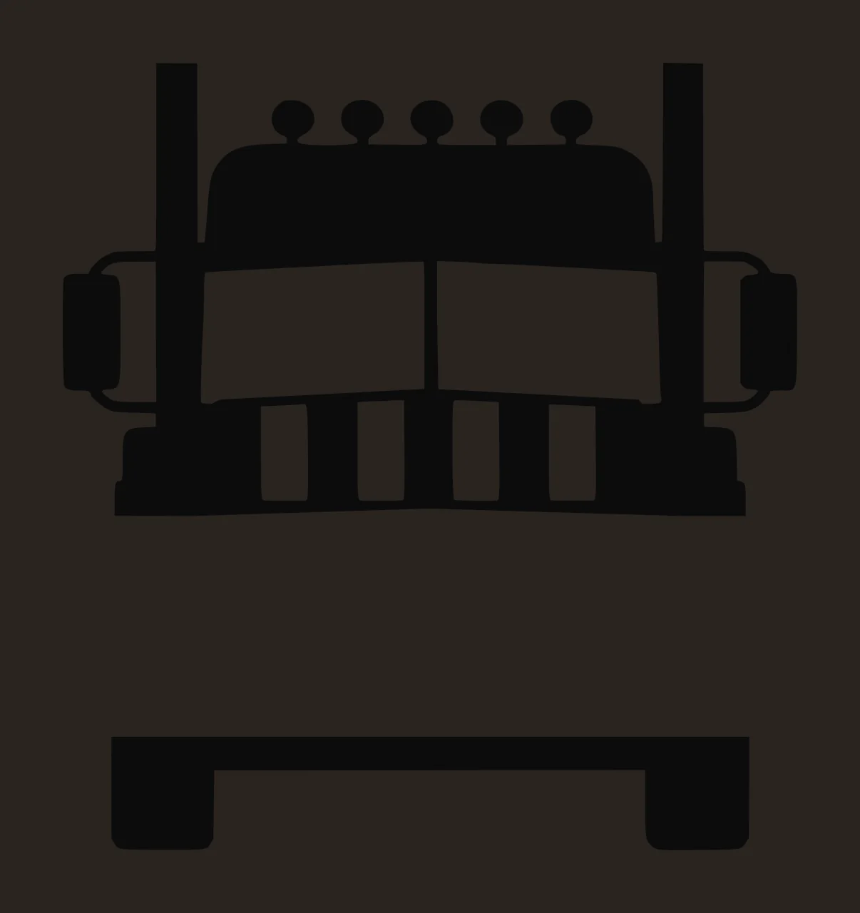 Semi Truck Monogram Character 02 pickup vehicle monster Variation contrast preview thumbnail
