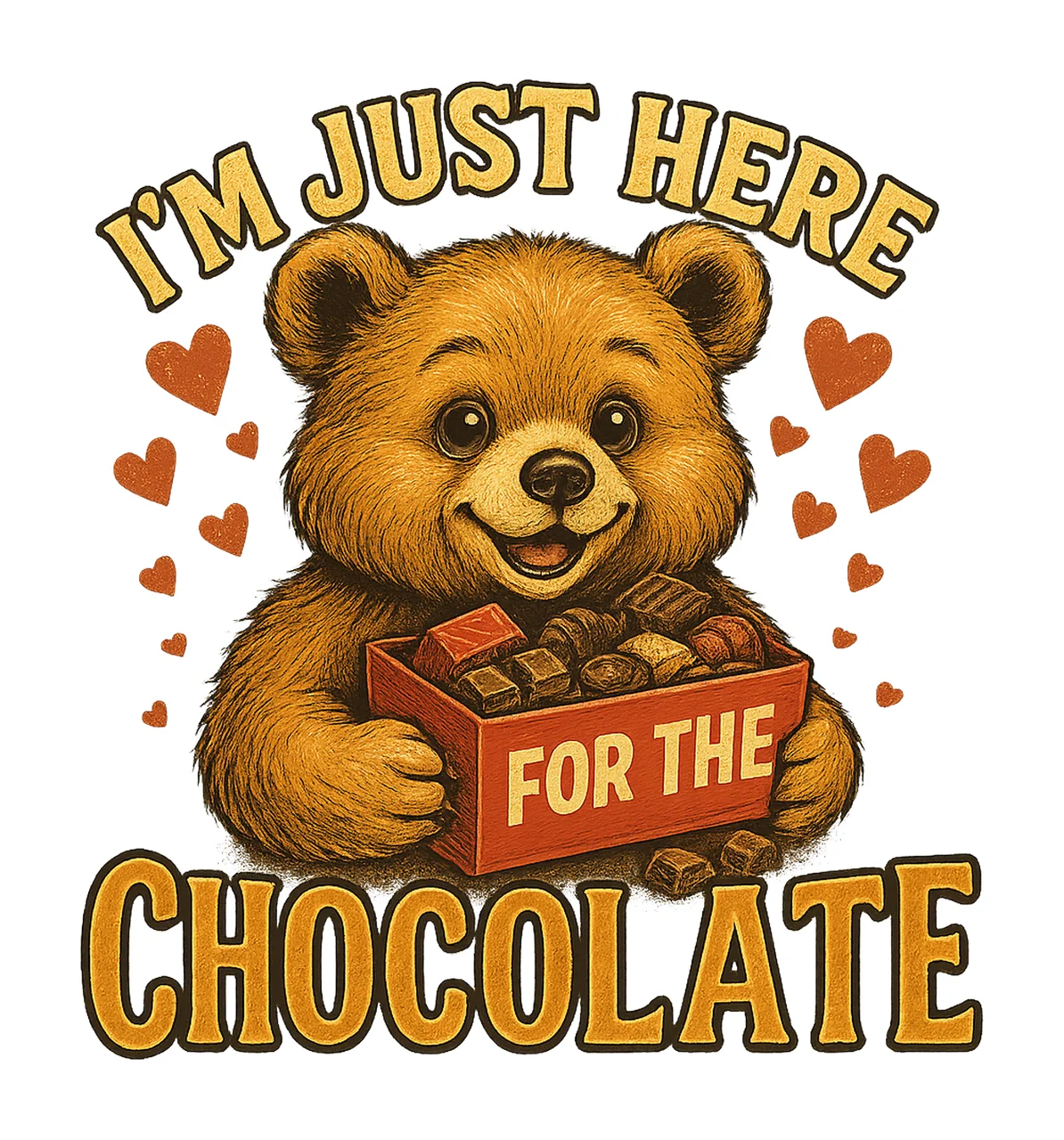 Just Here For The Chocolate Sassy Raccoon Valentine Snarky