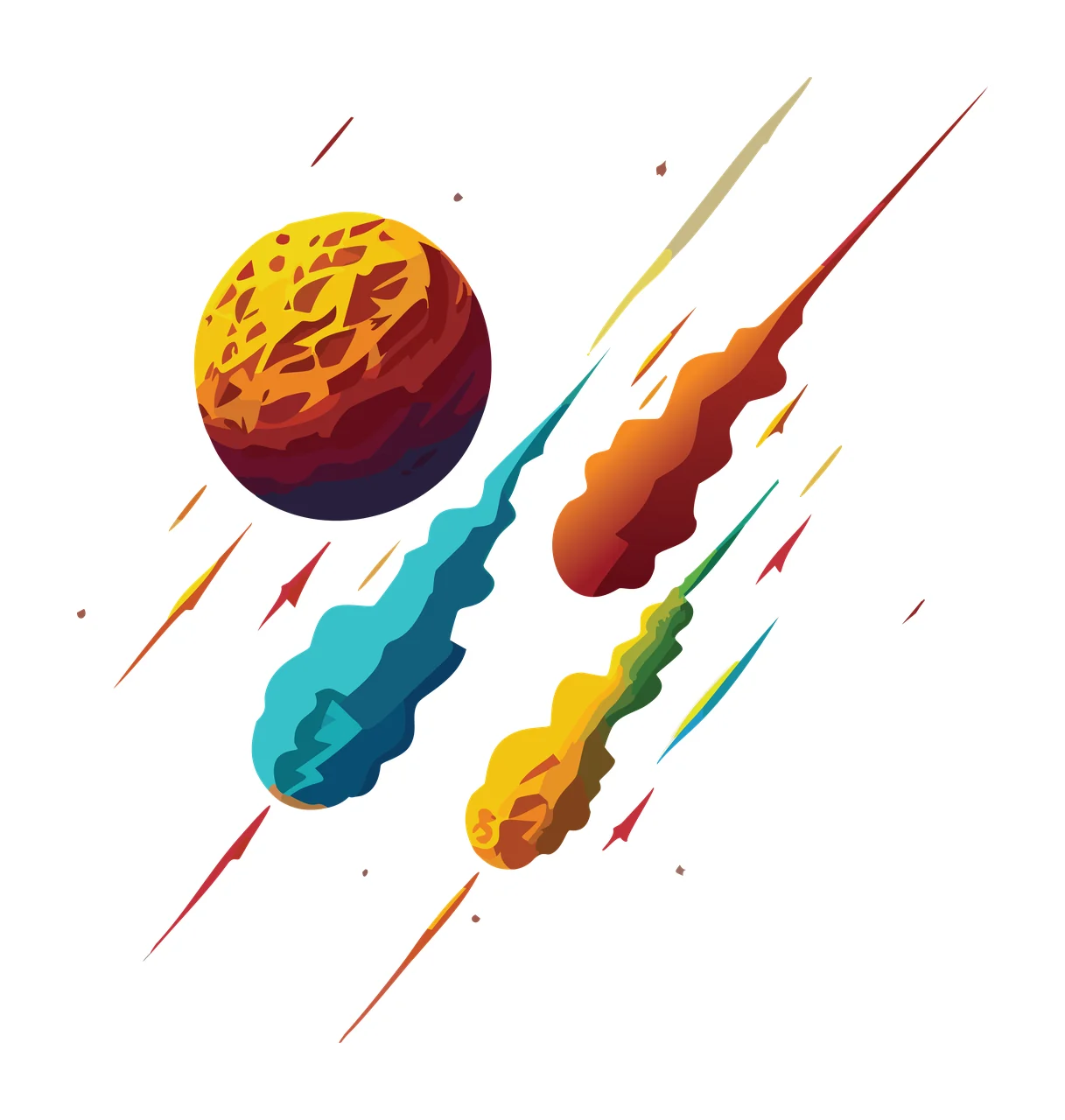 Abstract Celestial Shapes And Lines composition sphere smoke