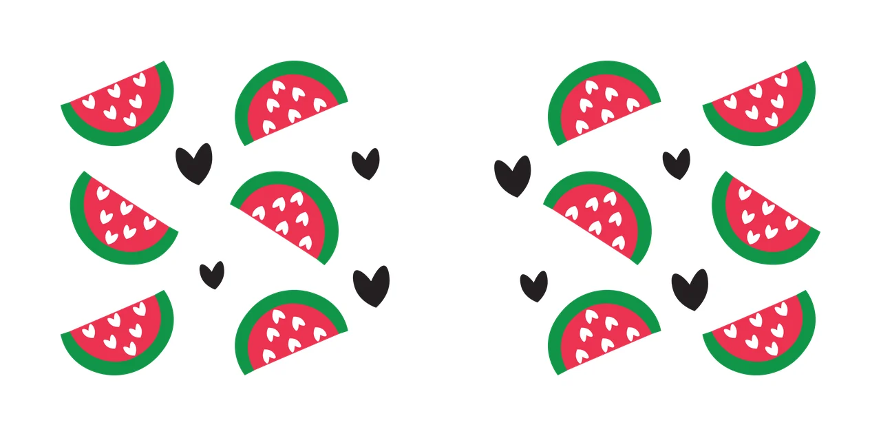 Can Glass Wrap Semicircle And Heart Repeated Graphics geometric