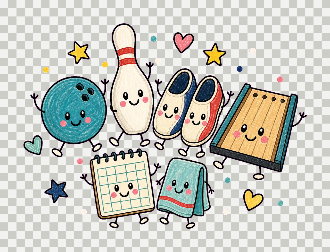 bowling 01 walking lineup sublimation instant shirt design transparency and detail preview thumbnail