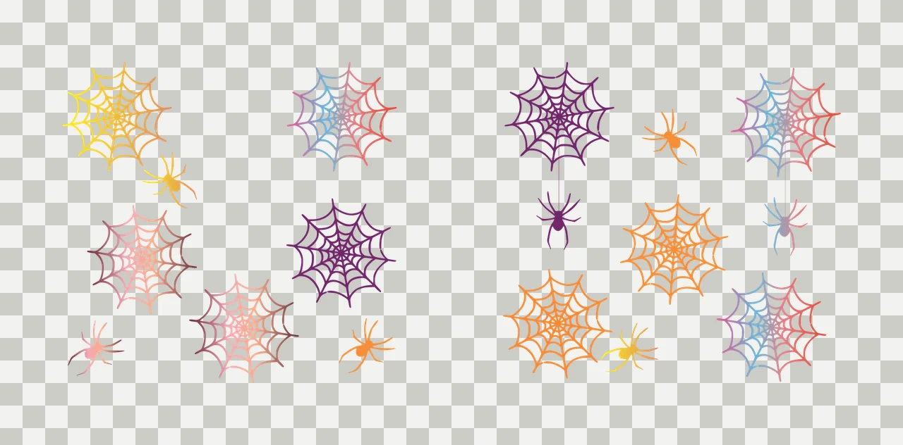Can Glass Wrap Black Spider Web Repeating Grid hanging white transparency and detail preview thumbnail