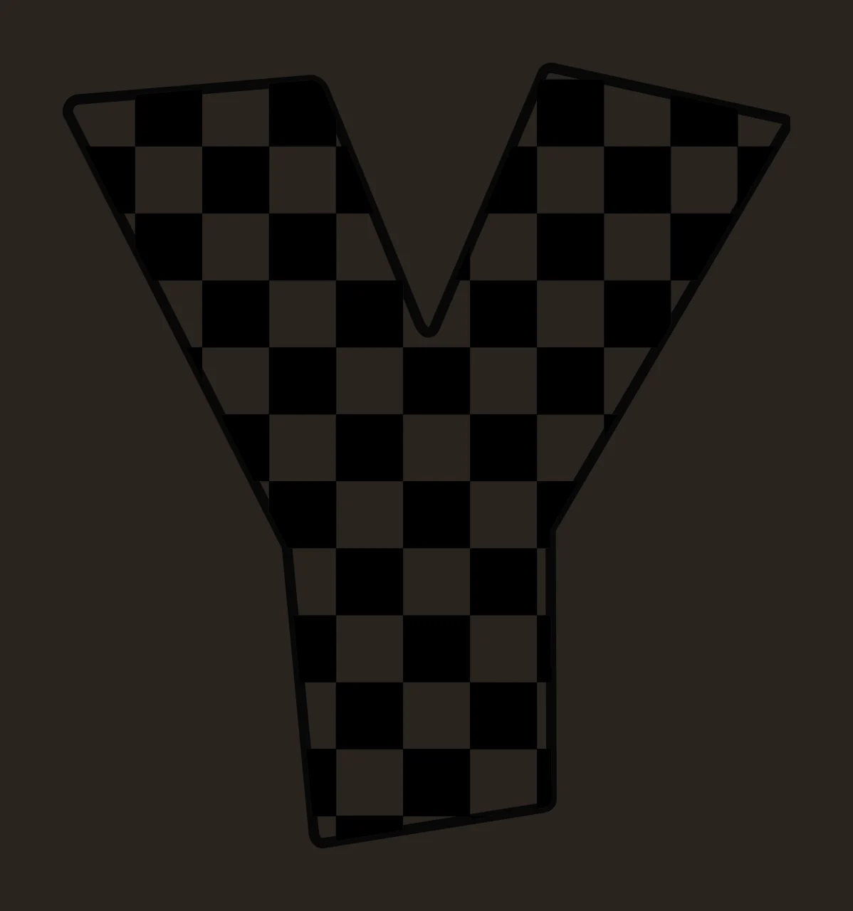Can Glass Wrap Letter Y Black And White contrast preview thumbnail